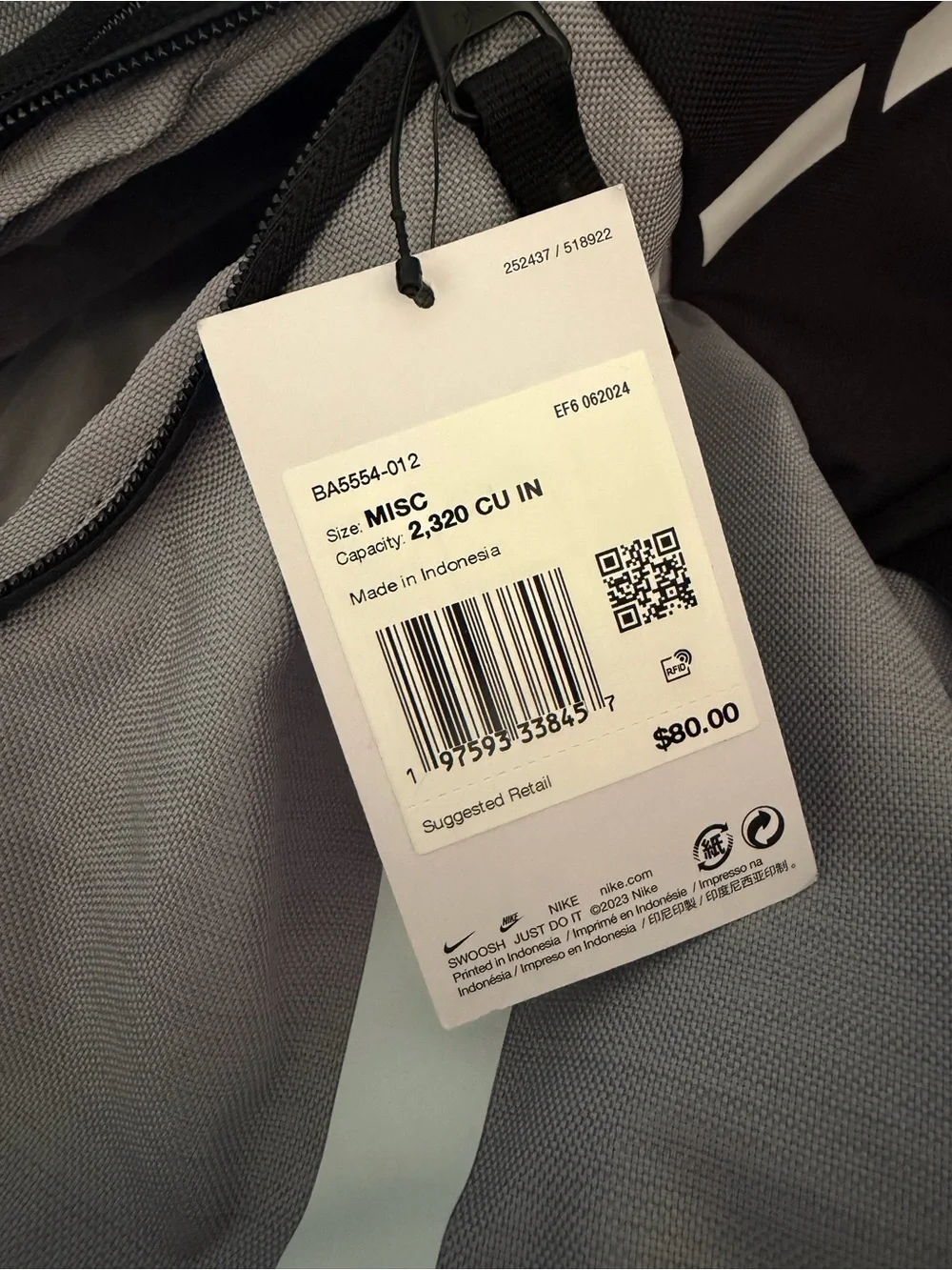 nike backpack for work Black Brasilia Medium Size:7'1